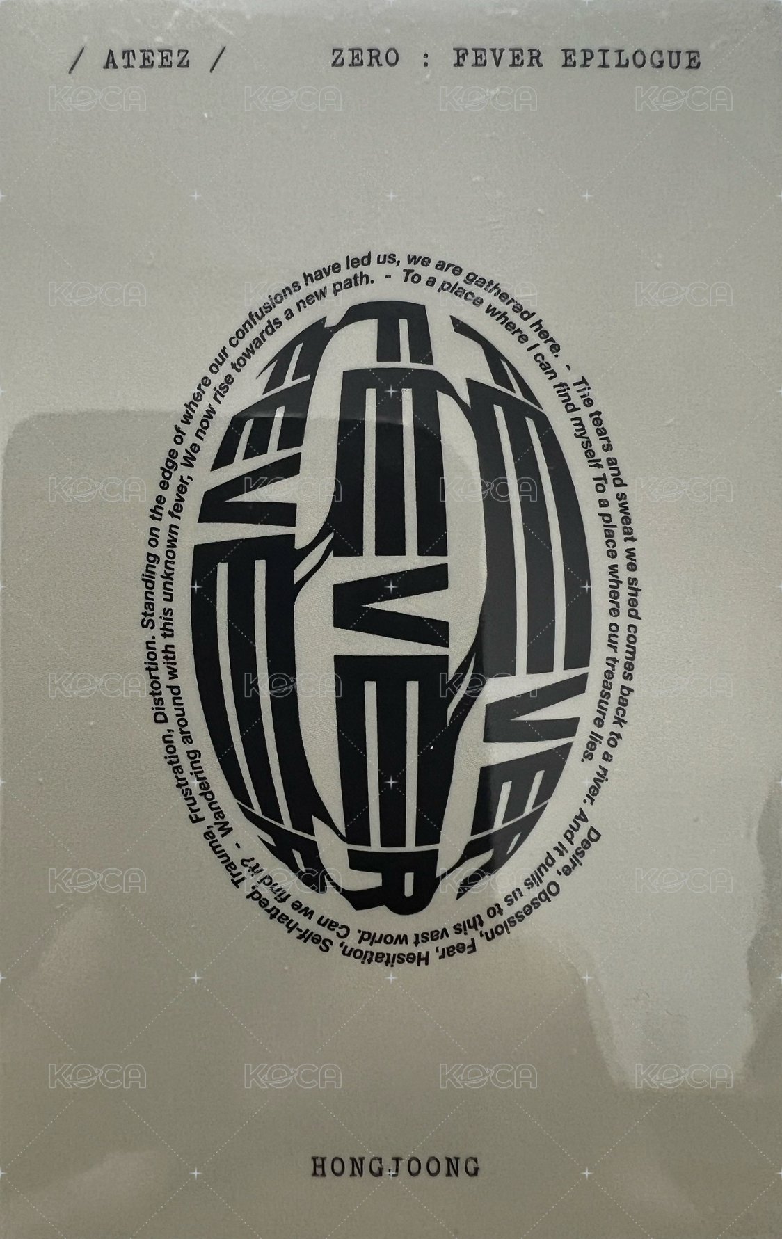 FEVER再版專 專輯卡  背面