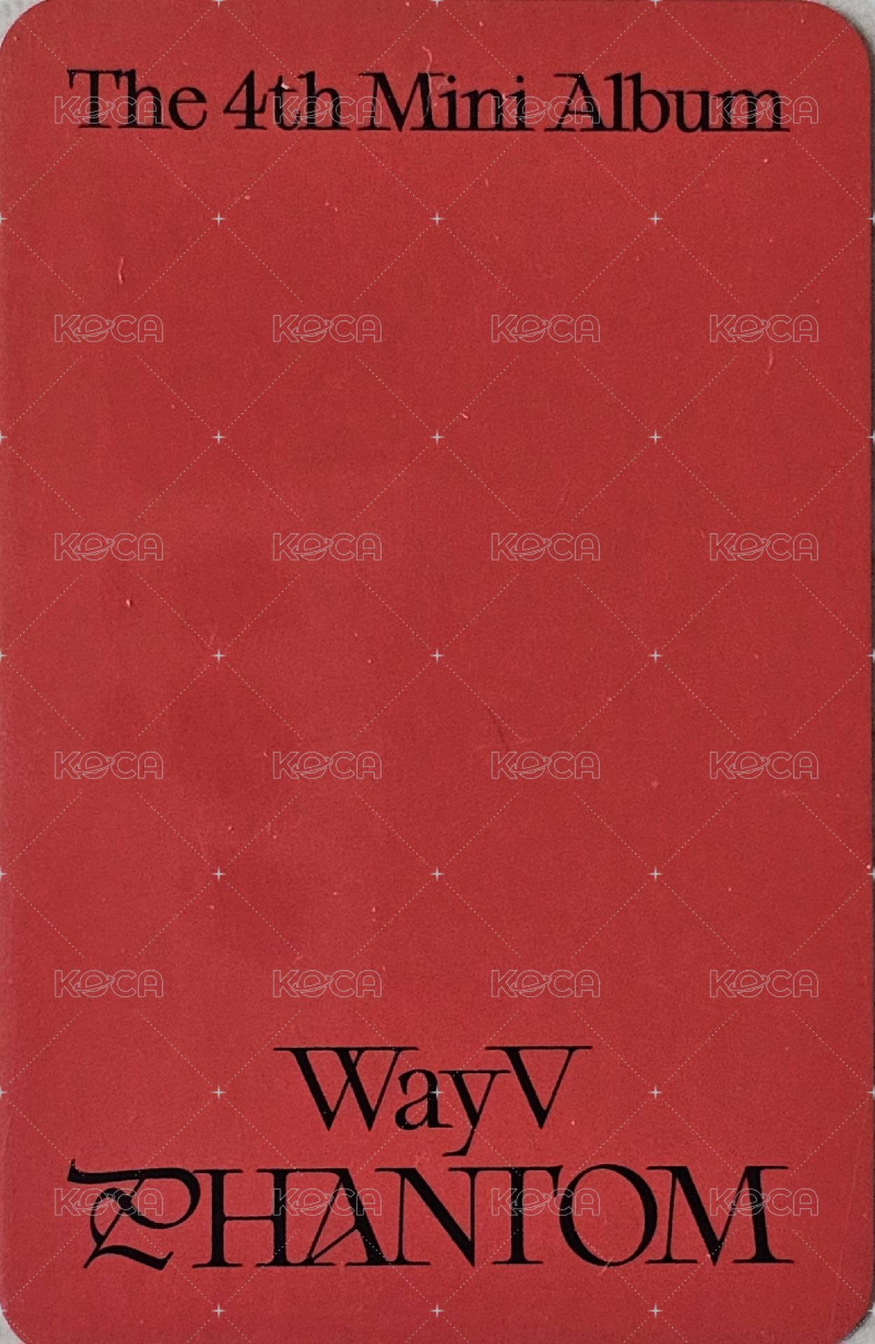 PHANTOM yzy 特典卡  背面