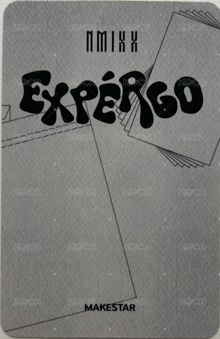 expérgo ms 預售 特典卡 嫄 背面