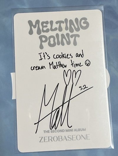 It’s cookies and cream Matthew time🍪