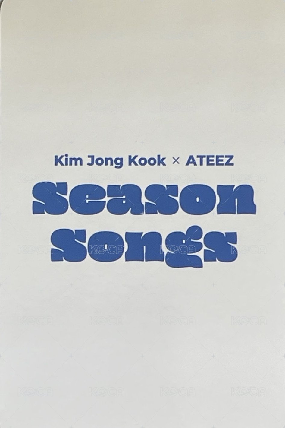 Season Songs hello82 特典卡  背面