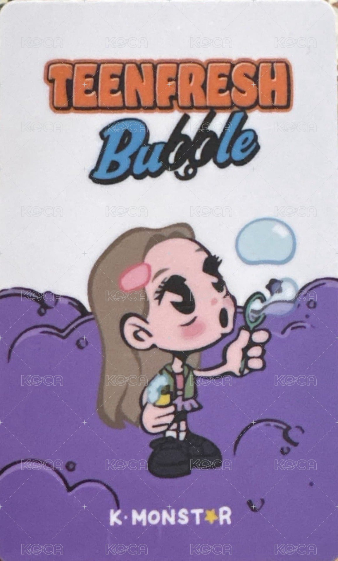 Bubble km 幸運卡 台特 耳罩勾 背面