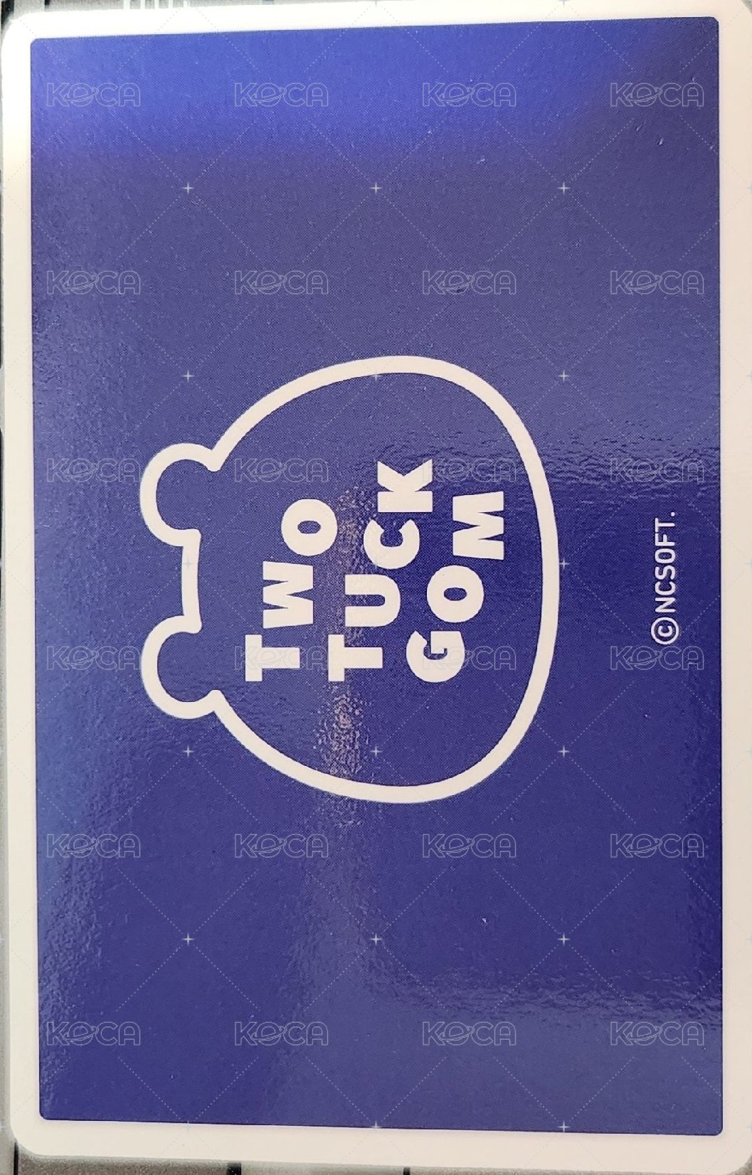 TTG雙下巴熊 周邊卡  背面