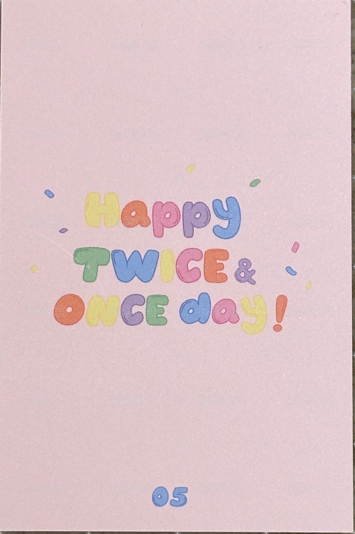 六週年 隨機卡 六週年隨機卡 背面