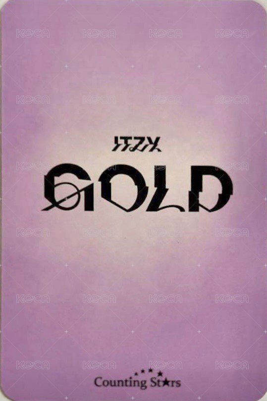 GOLD 數星星 廣州 簽售卡 雙人卡 背面