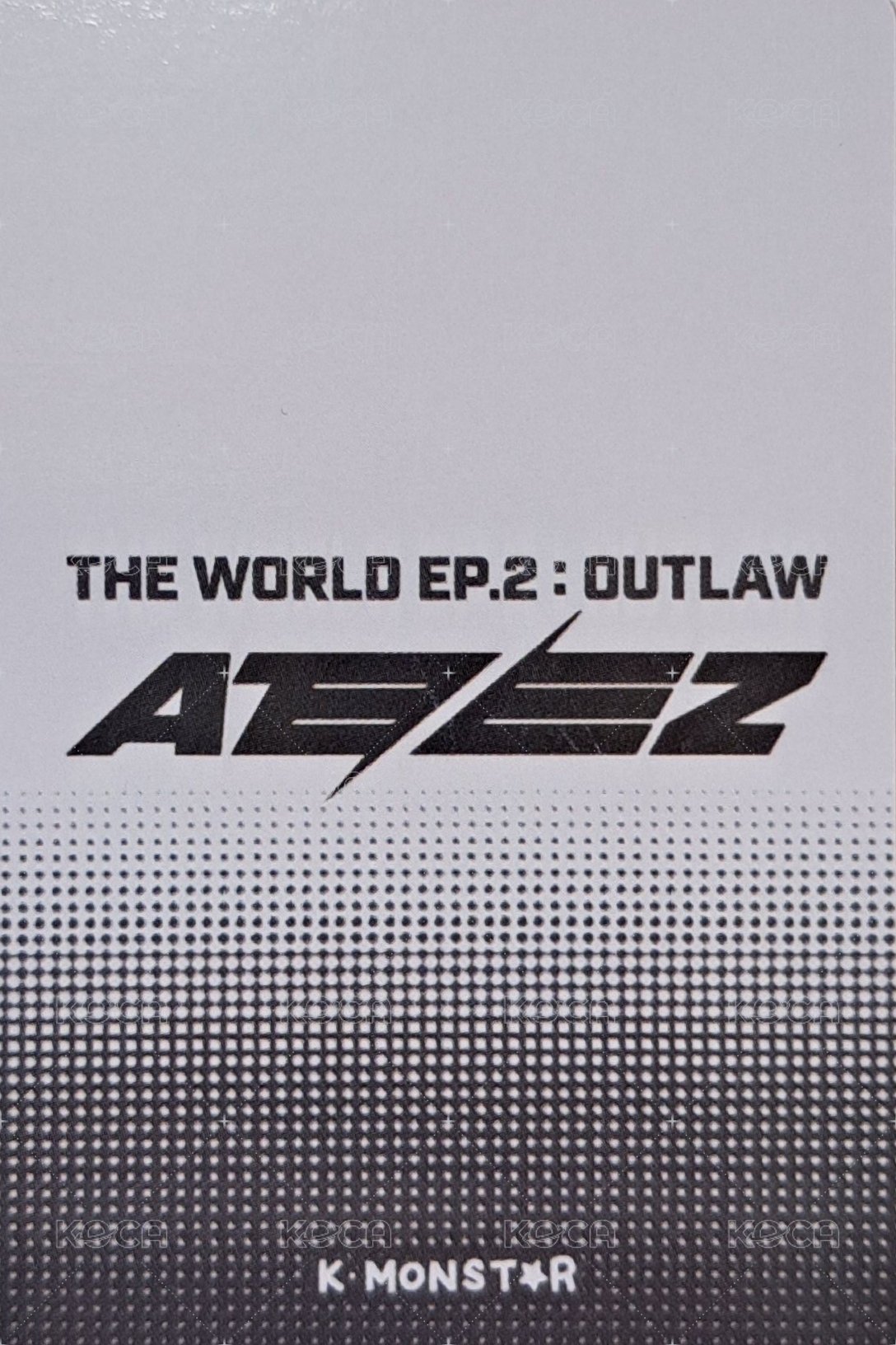 OUTLAW km 簽售卡 臺灣線下簽售 背面