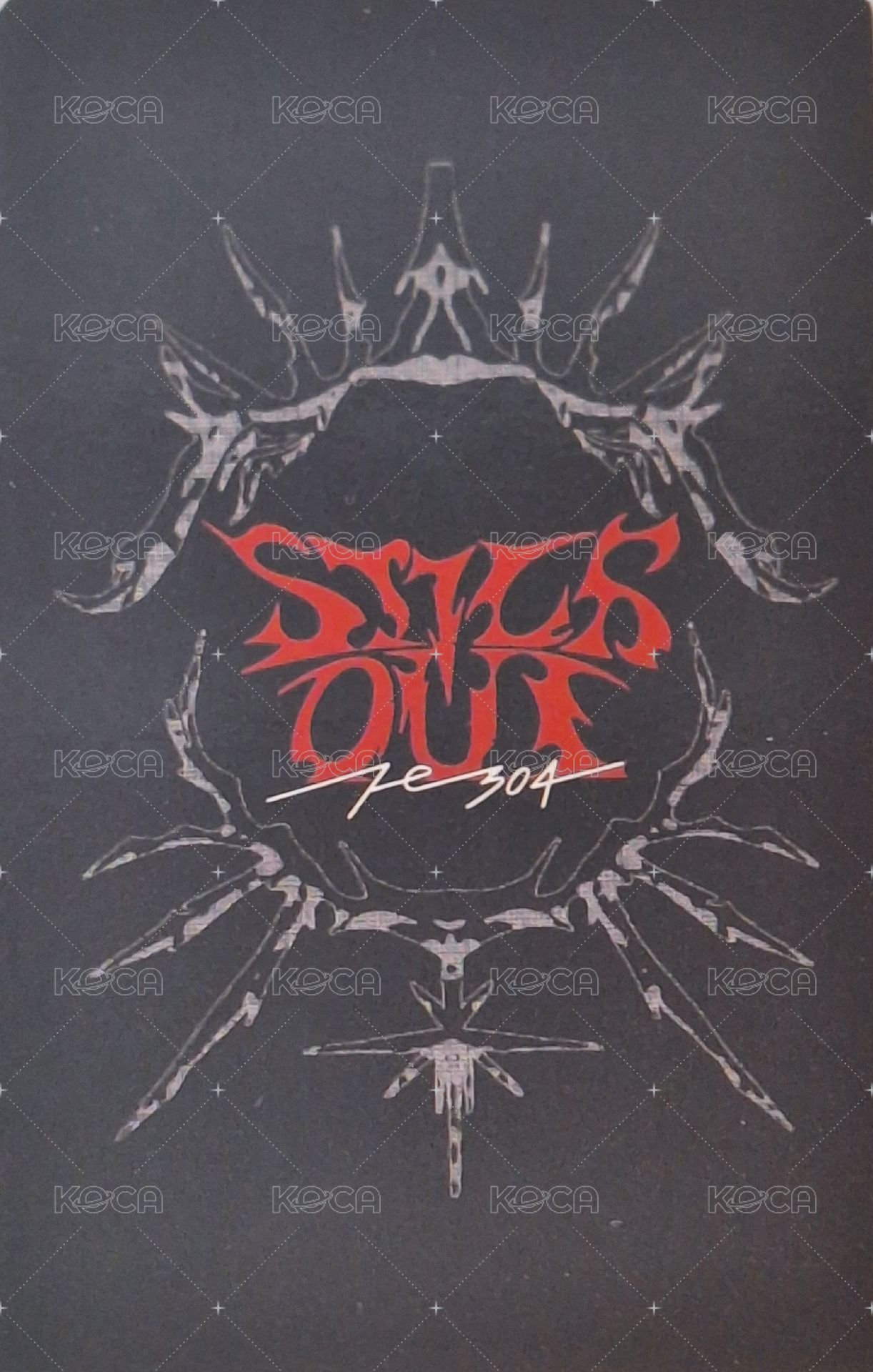 STICK OUT jyp 1.0 簽售卡 兔牙薛 背面