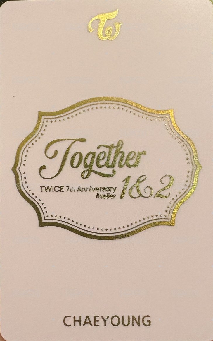 七週年 jyp 幸運卡  背面