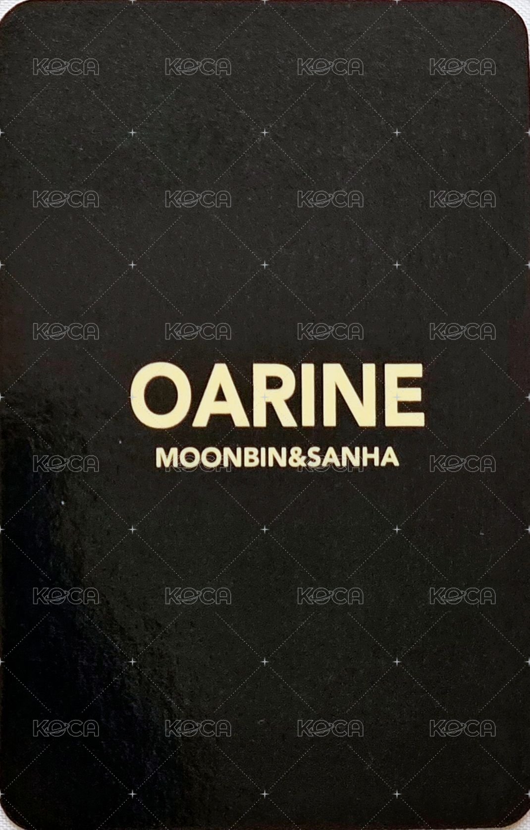 代言 代言卡 OARINE 背面