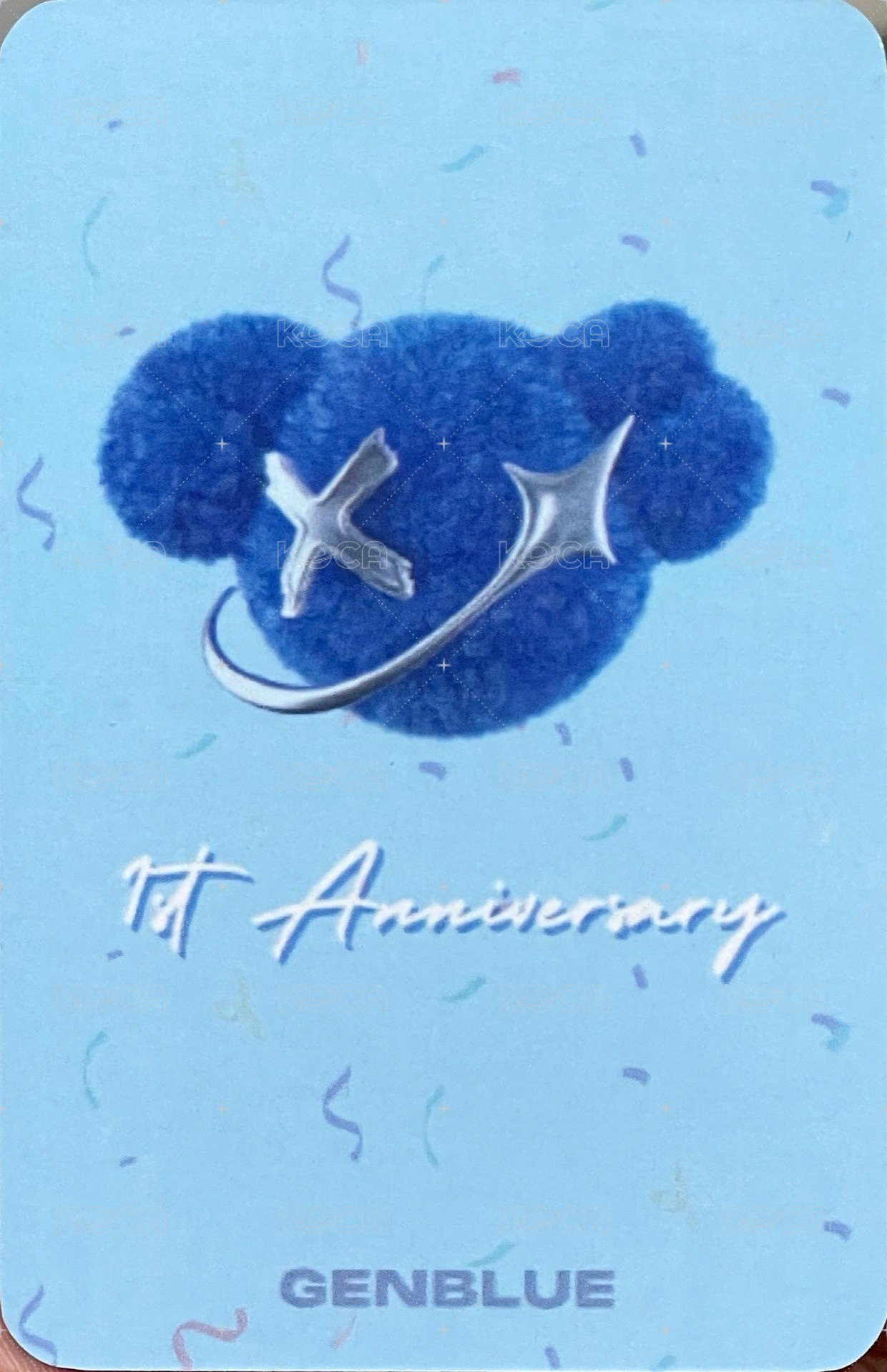 一週年紀念活動 抽選卡  背面