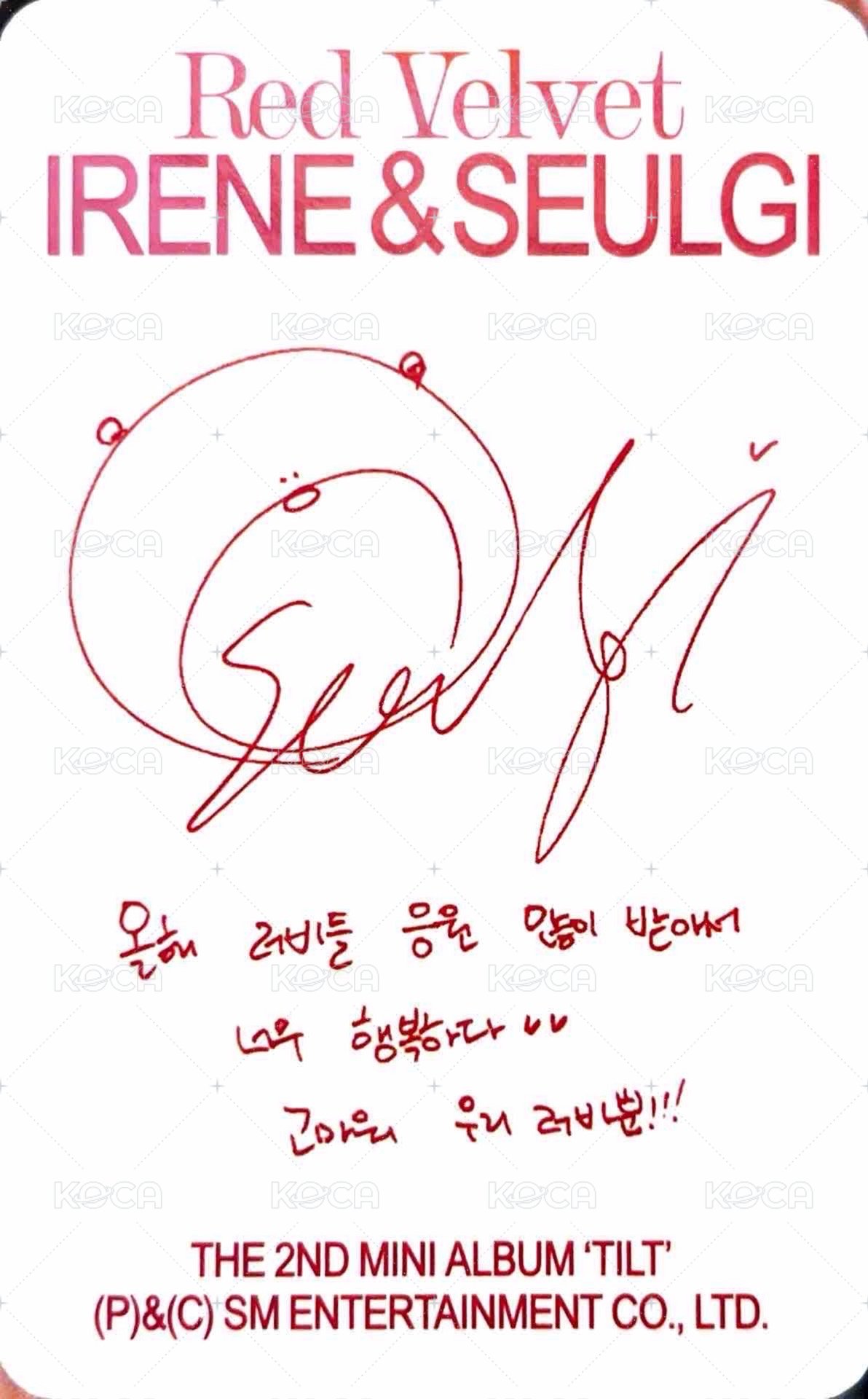 TILT 專輯卡 Photobook ver.  背面