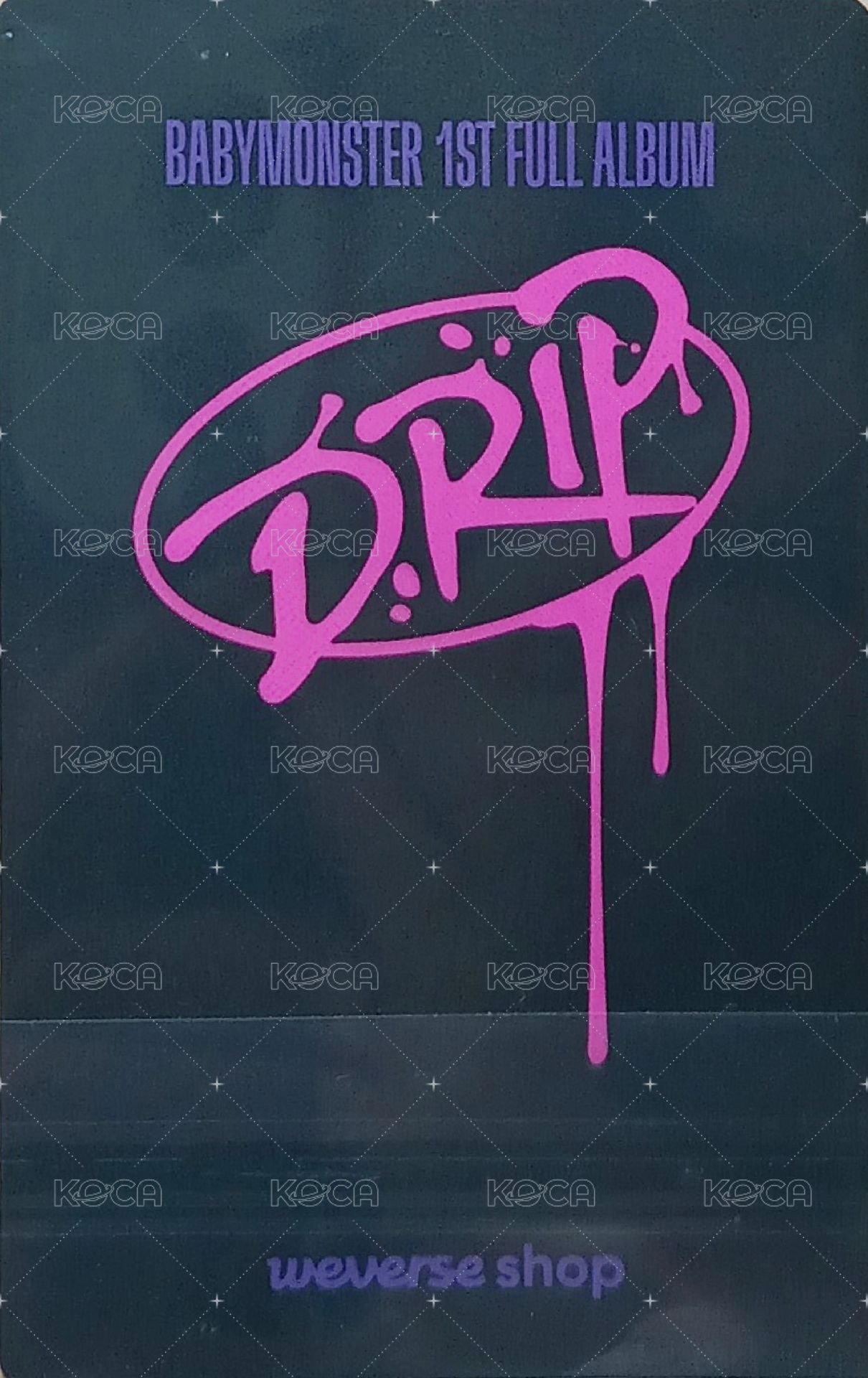 DRIP wvs 簽售卡  背面