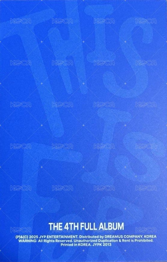 正規四 專輯卡 Polaroid ver. 藍版 固配 背面