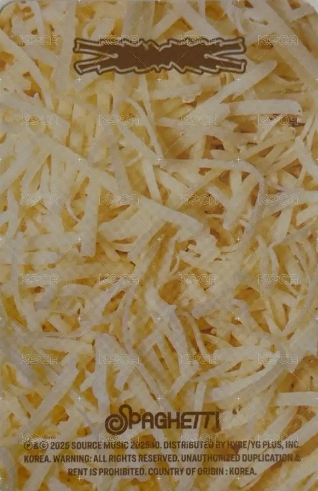 SPAGHETTI 專輯卡 vol.2 背面