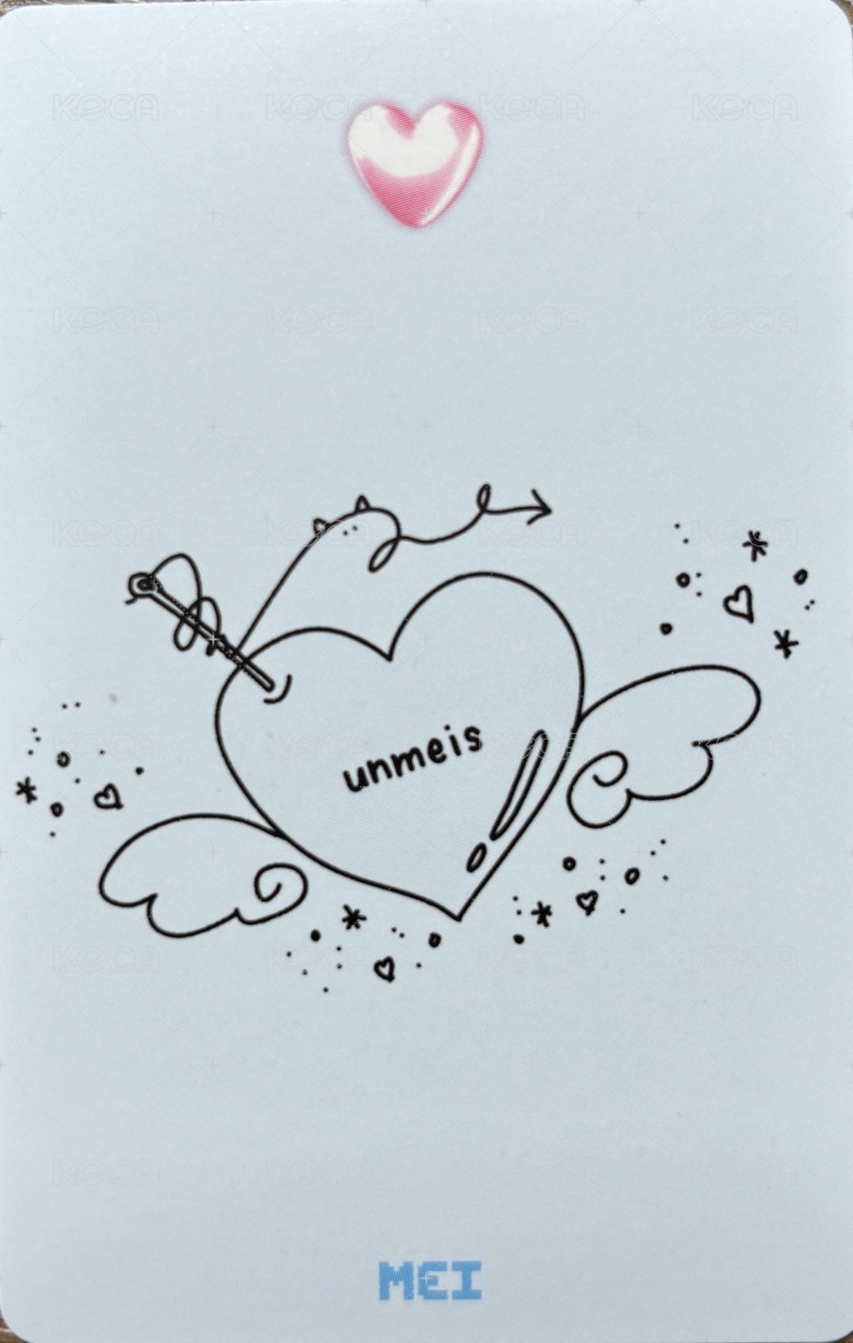 迷二 專輯卡 NAME ver. B版 背面