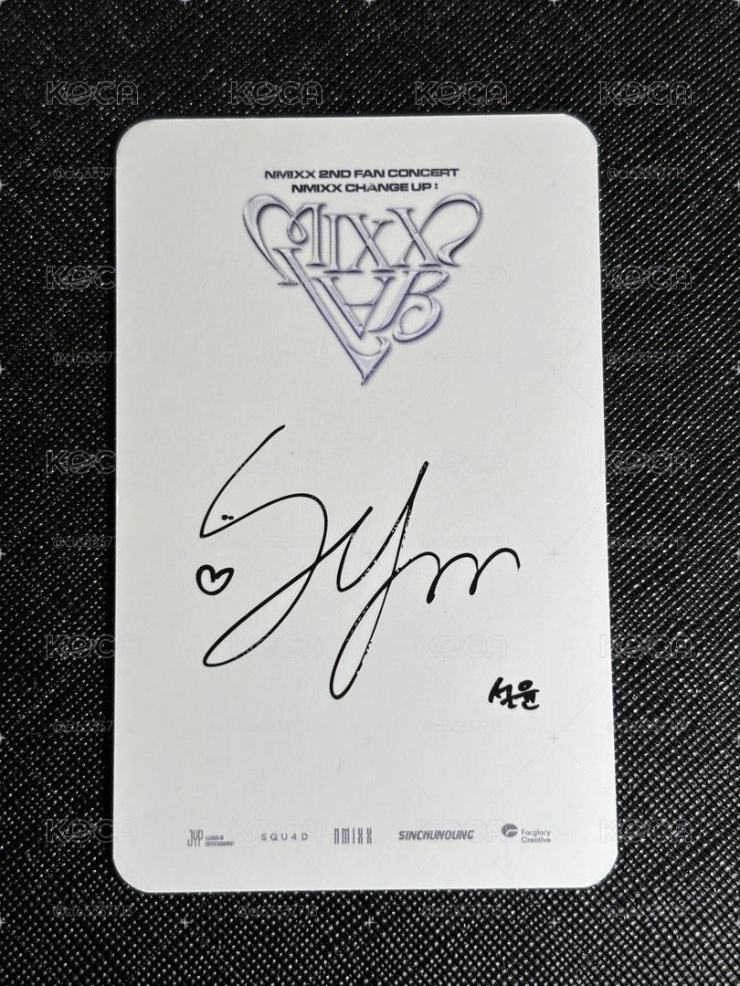 NMIXX 2ND FAN CONCERT IN TAIPEI Day 2 入場卡 薛