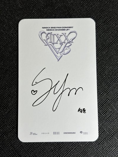 NMIXX 2ND FAN CONCERT IN TAIPEI Day 2 入場卡 薛