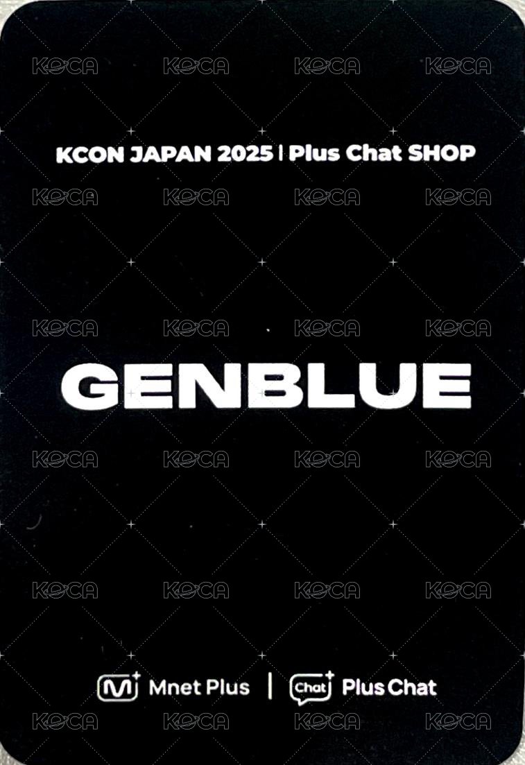 KCON JAPAN 2025 Plus Chat 滿額卡 比七 ver. 背面