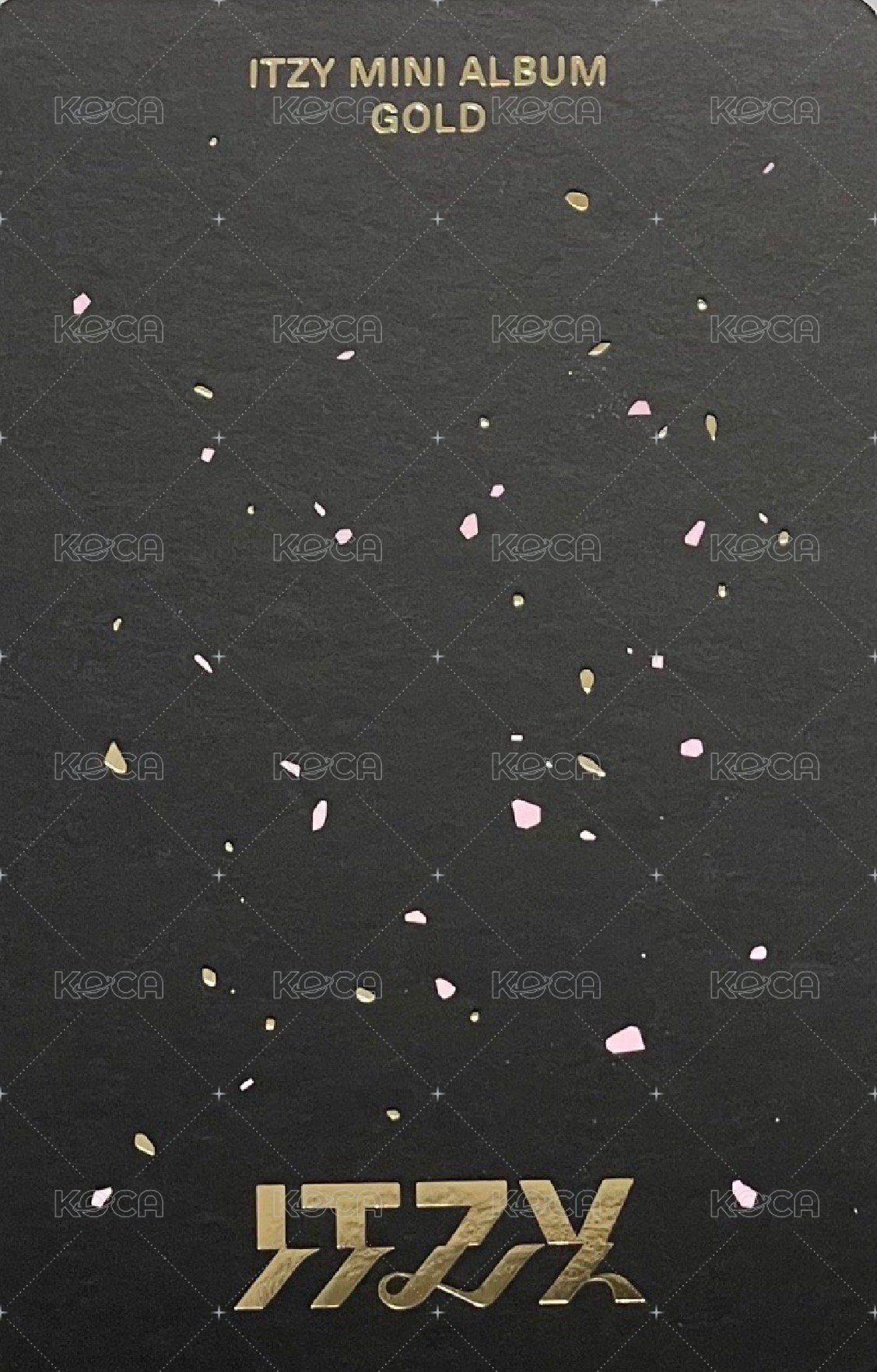 GOLD 專輯卡 特別版 GOLD ver. 背面