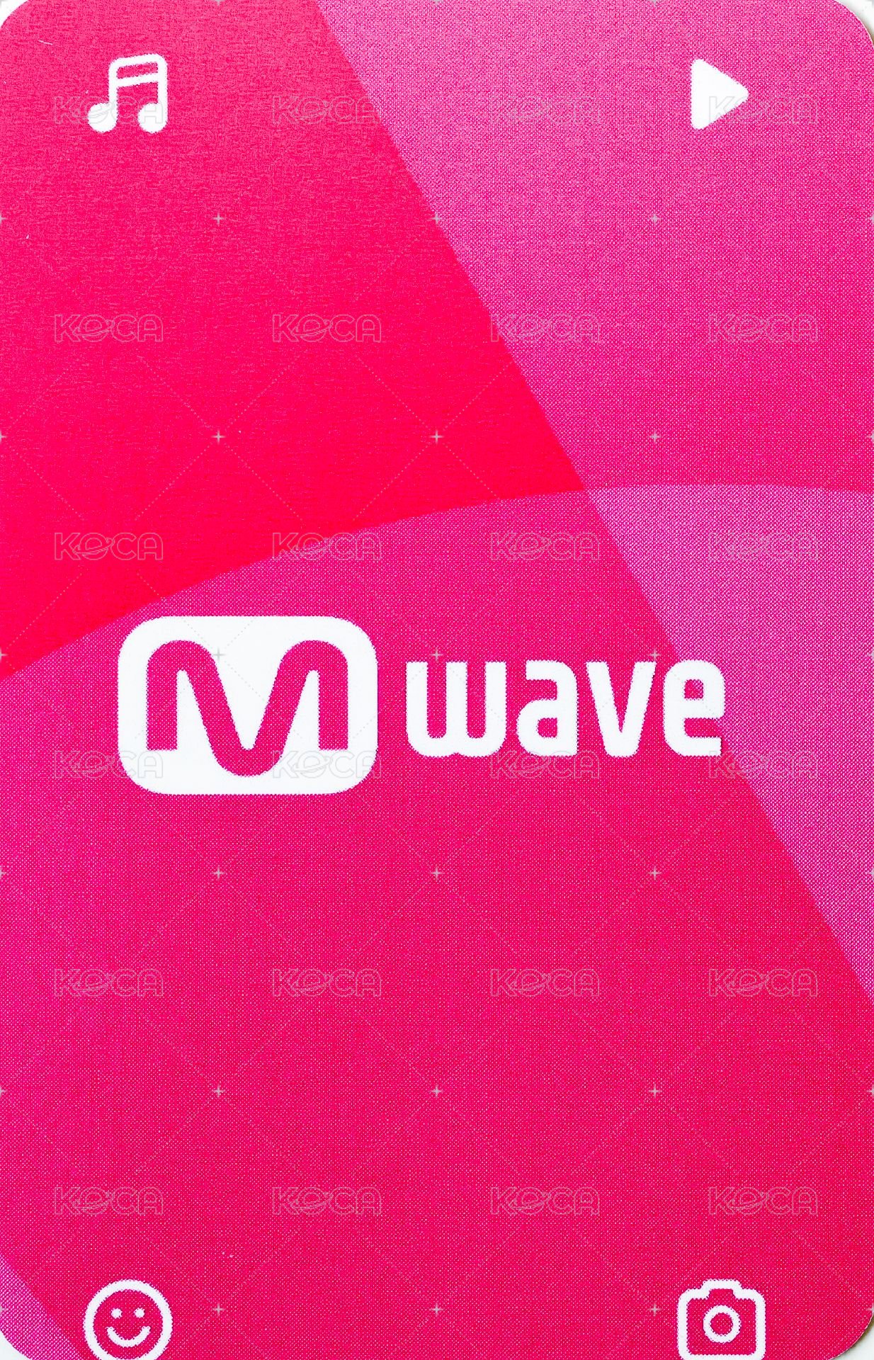 迷一 MWAVE 1.0 特典卡  背面