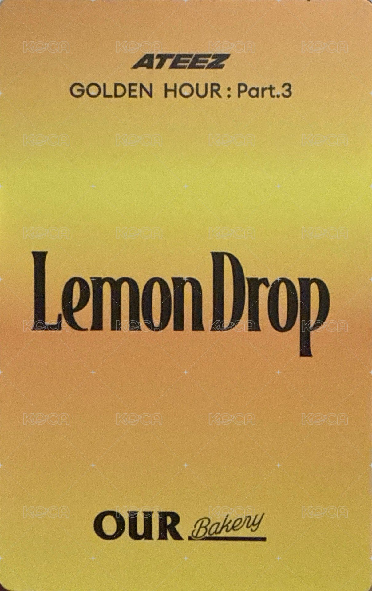 OUR Bakery 滿額卡  背面