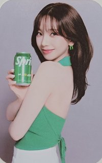 代言卡 雪碧 柚