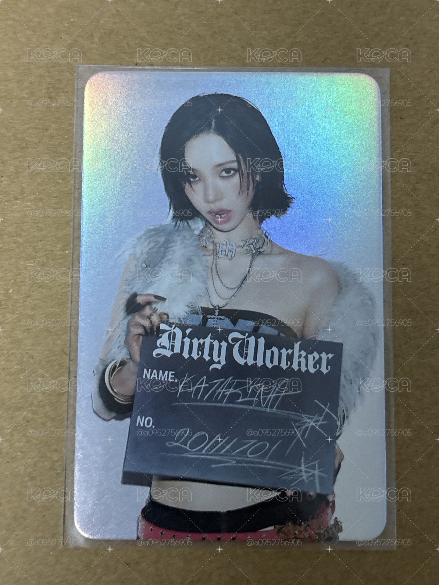 aespa Karina 柚子 Dirty Work QQ音樂 星光卡 碎片卡柚-25