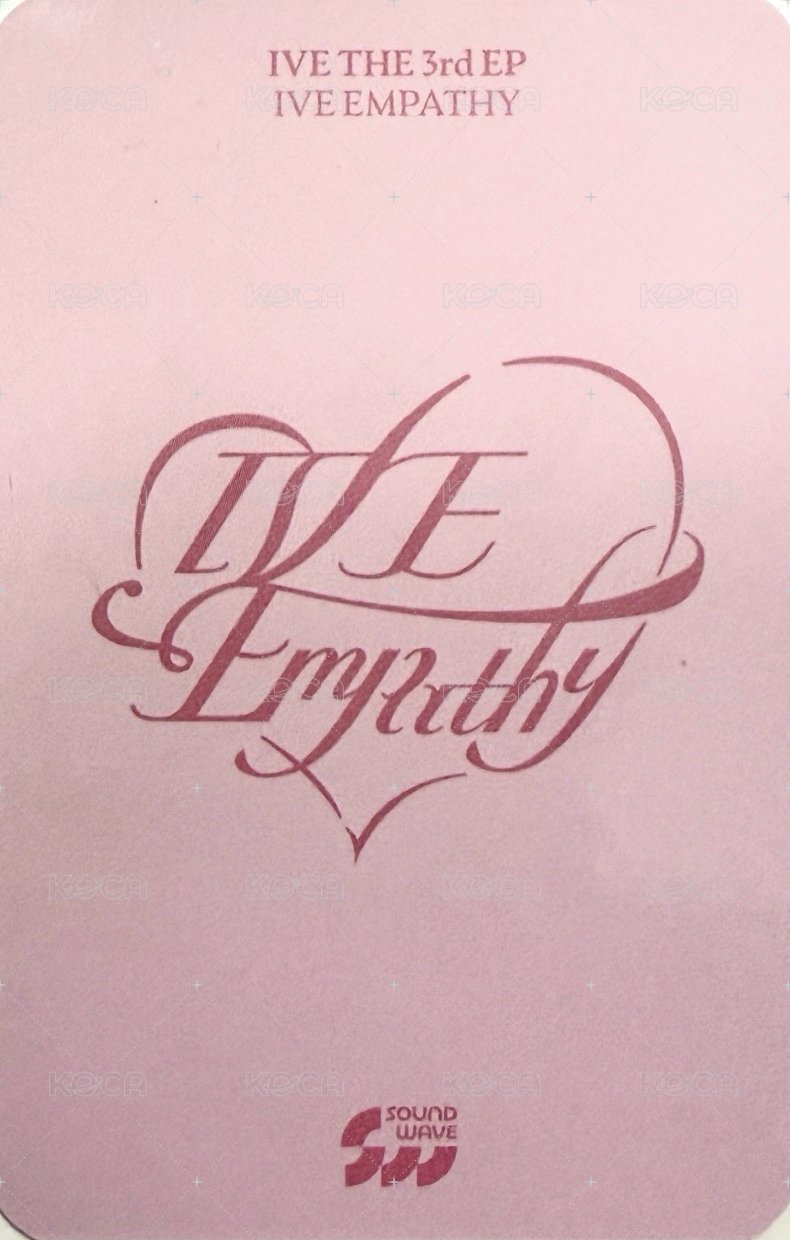 IVE EMPATHY sw 4.0 幸運卡 怜 背面