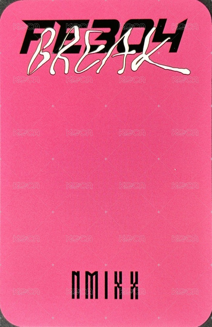 BREAK sw 簽售卡 3.0 宮莉 背面