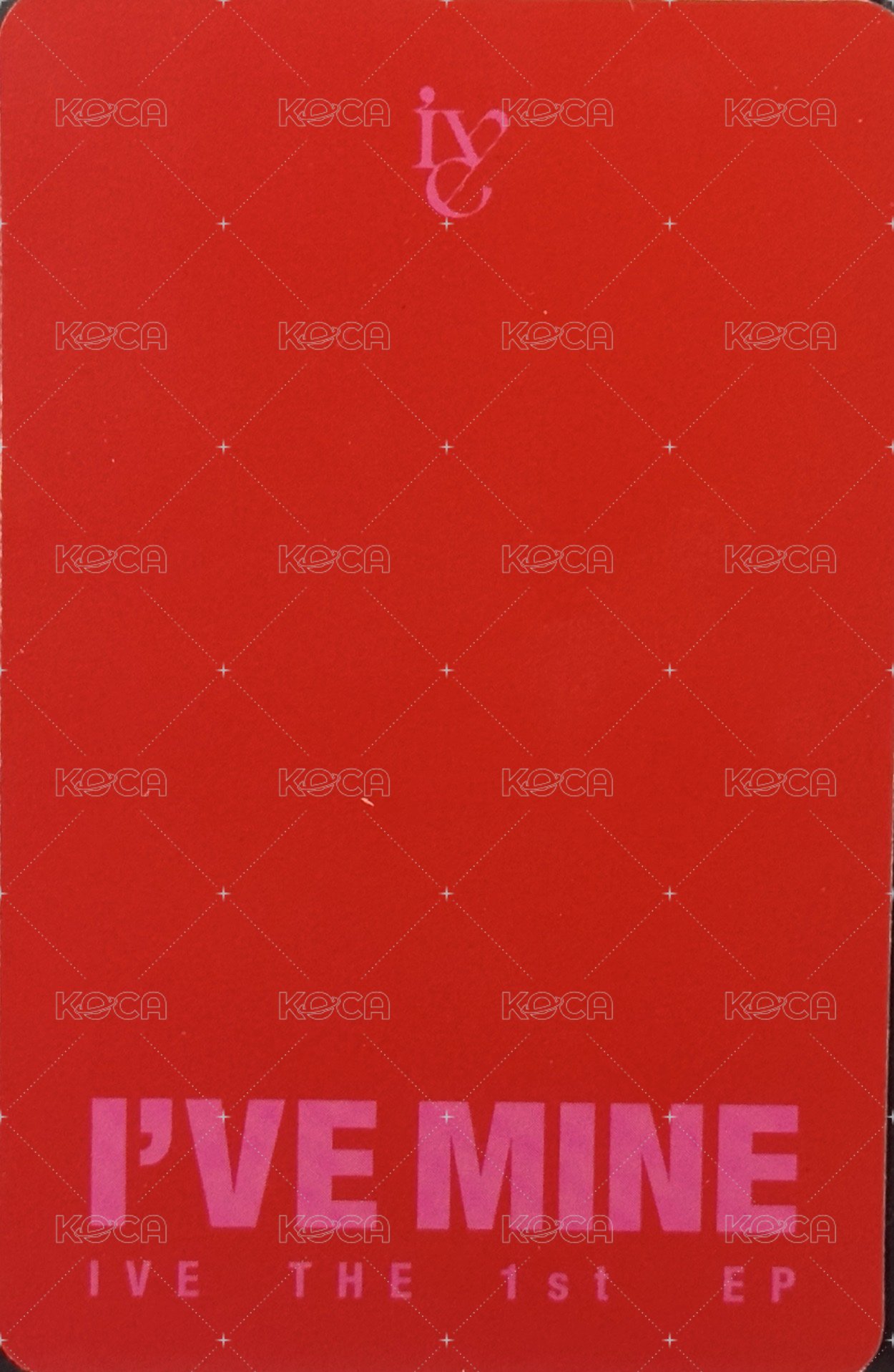 I'VE MINE 船特 特典卡  背面