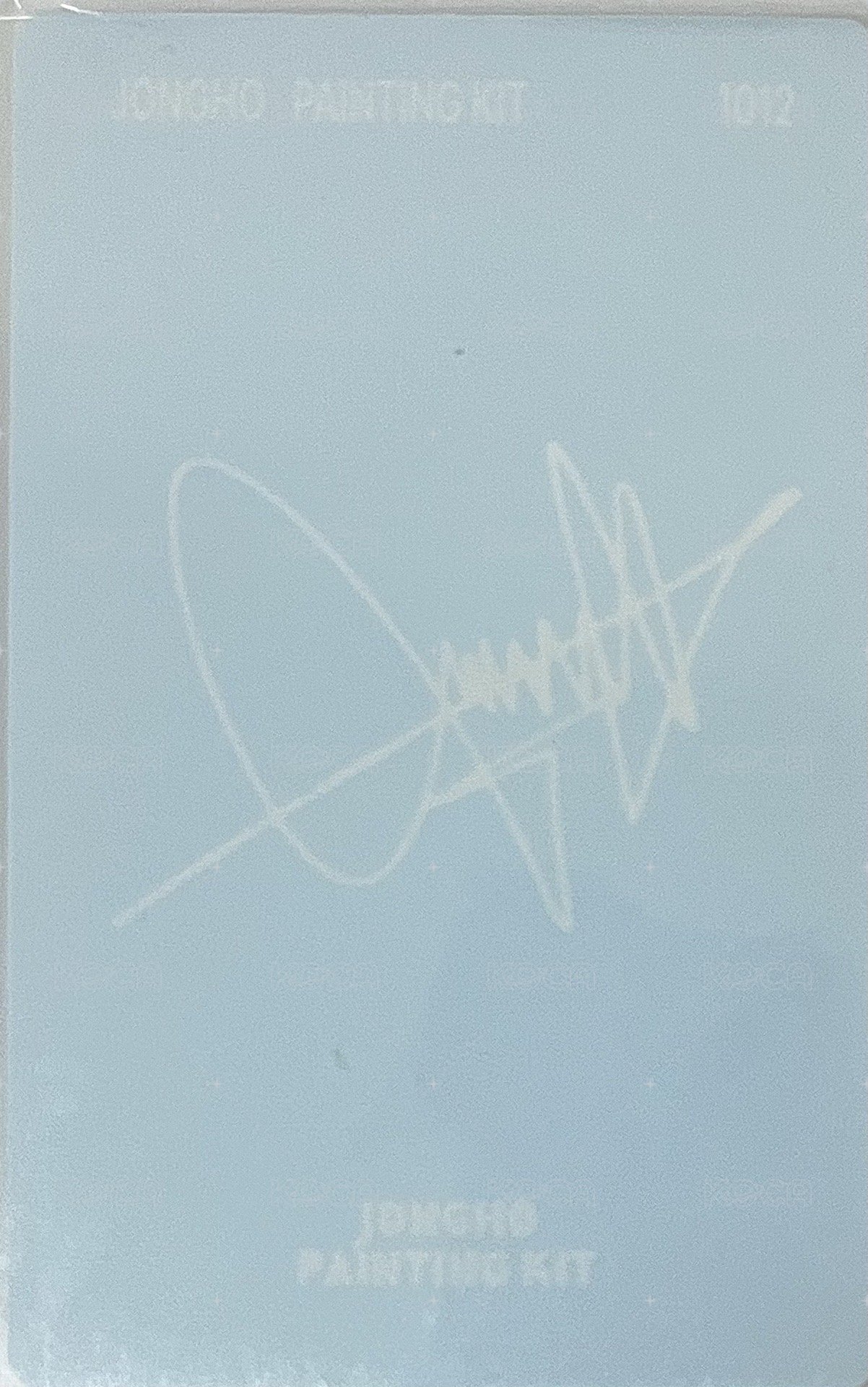 [JONGHO PAINTING KIT] : BY.♡ 周邊卡  背面