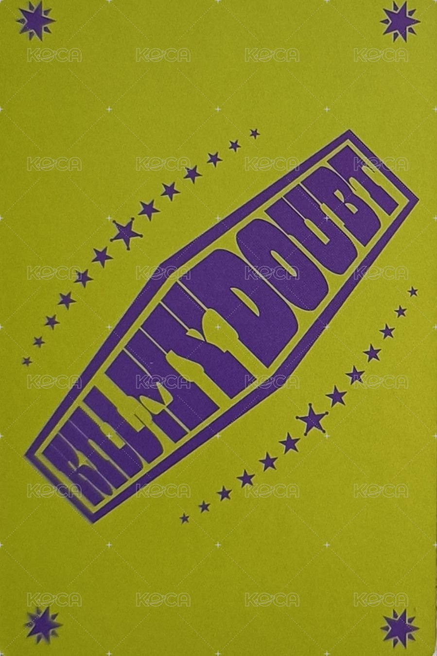 KILL MY DOUBT 專輯卡 CASSETTE 背面