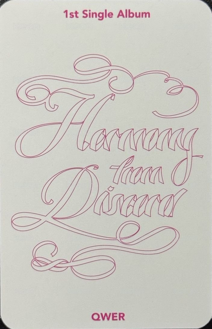 出道 Kpopstore 線上 1.0 簽售卡  背面