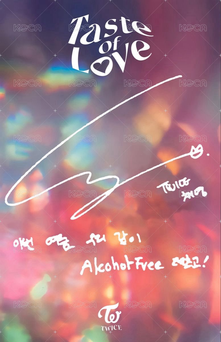 Taste of Love 專輯卡  背面