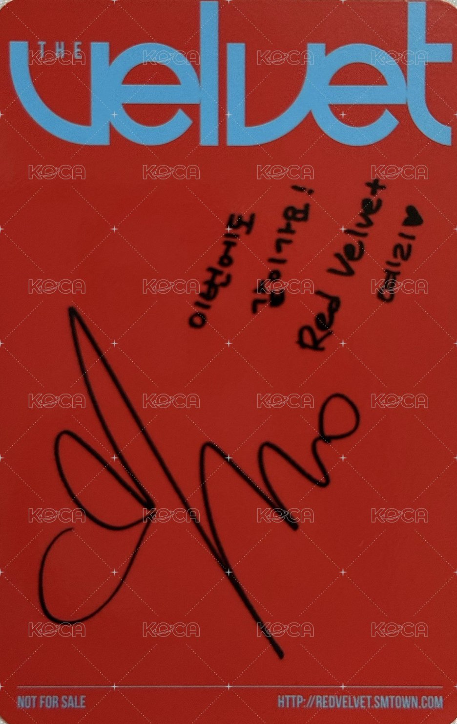 The Velvet 專輯卡  背面