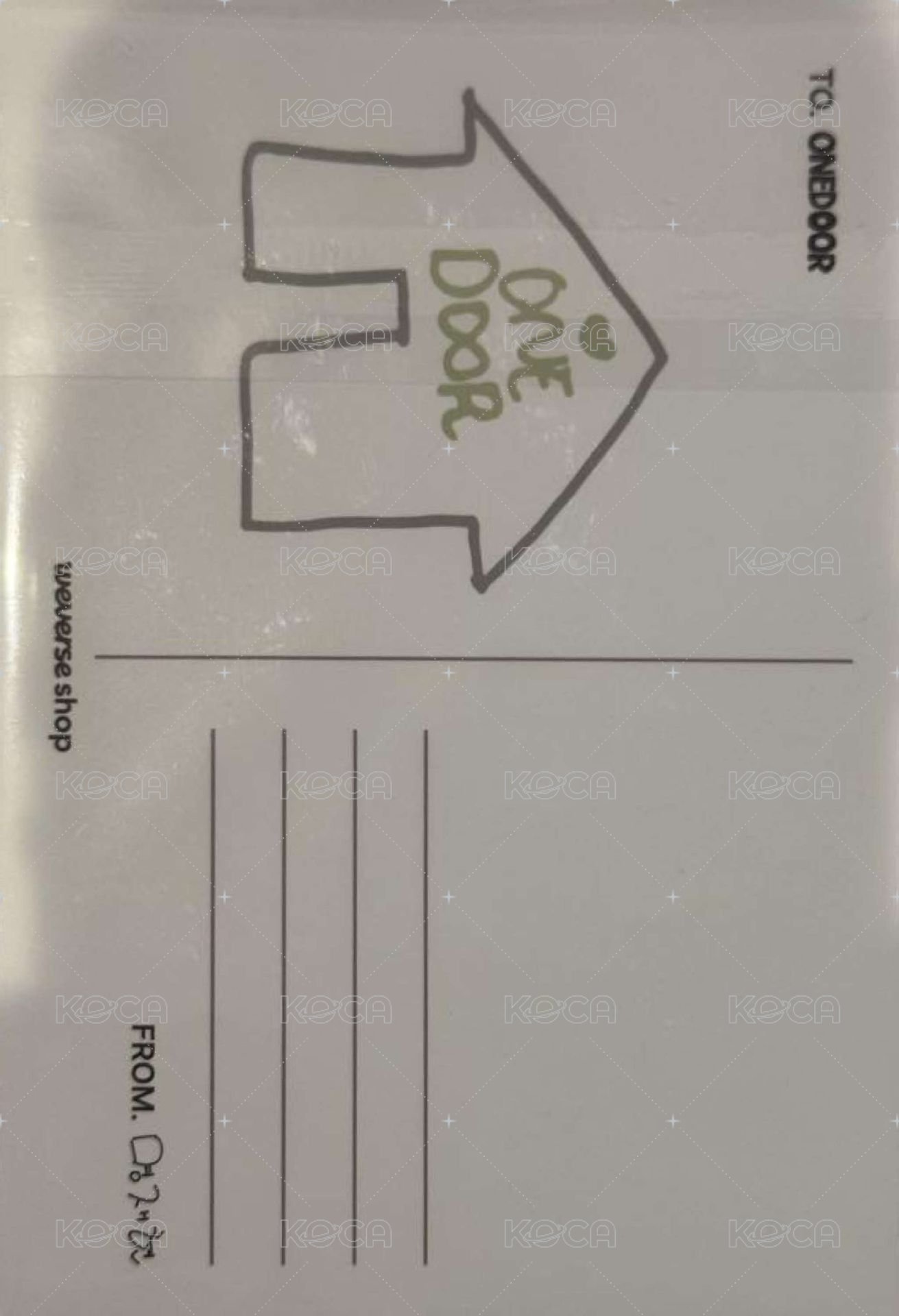 BY FANS wvs 特典卡 明信片 背面