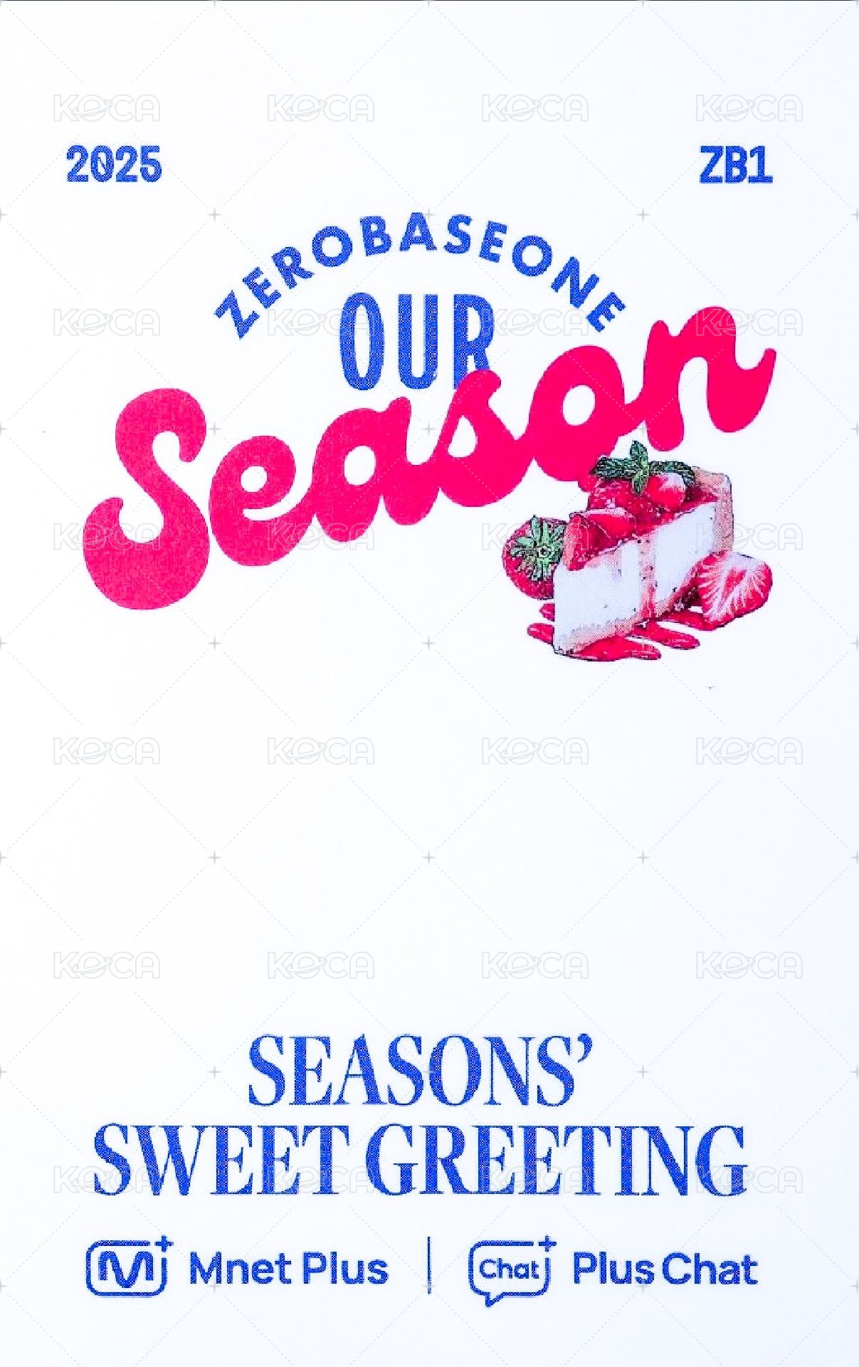 25'SG Plus Chat 年曆卡  背面