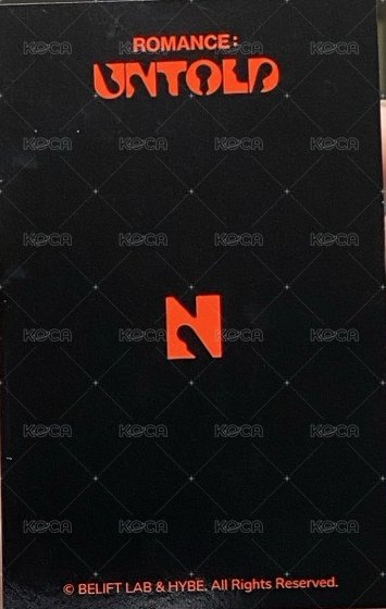 正二 戒指項鍊B ver. 周邊卡  背面