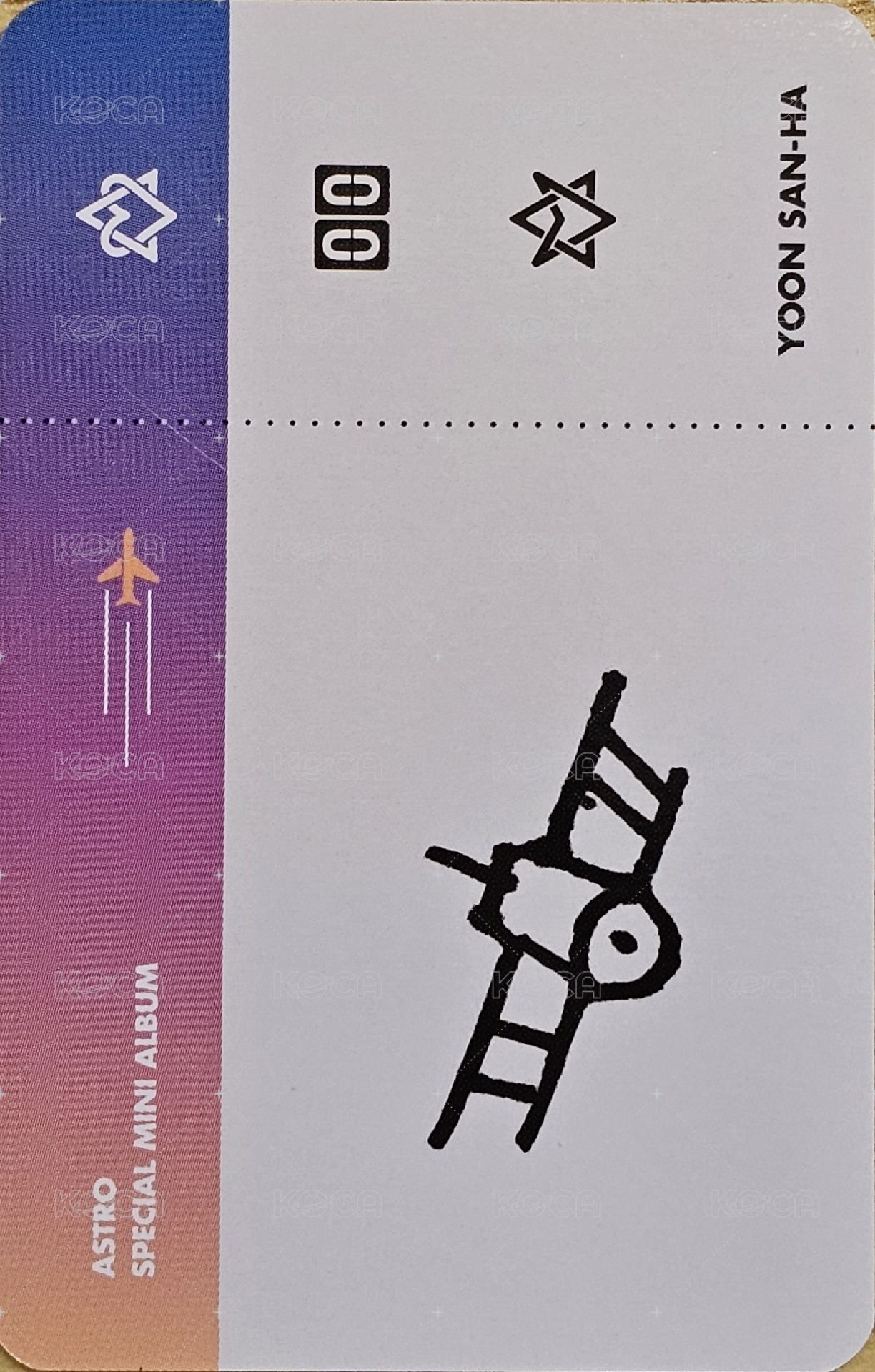 飛機專 專輯卡  背面