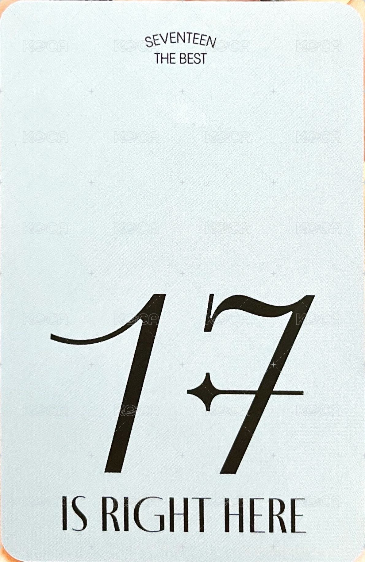 精選專 mk 簽售卡  背面