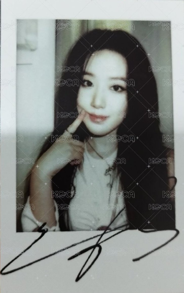 正規二 kms 單封 特典卡 Revenge白衣戳臉印簽 正面