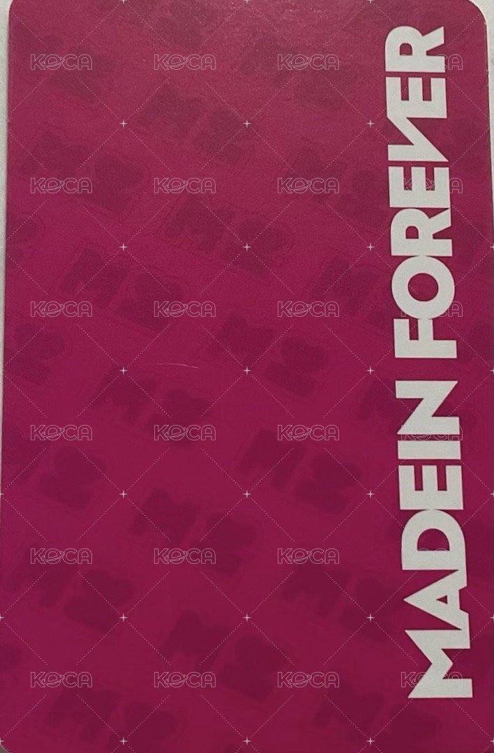 FOREVER 專輯卡 雙人卡 背面