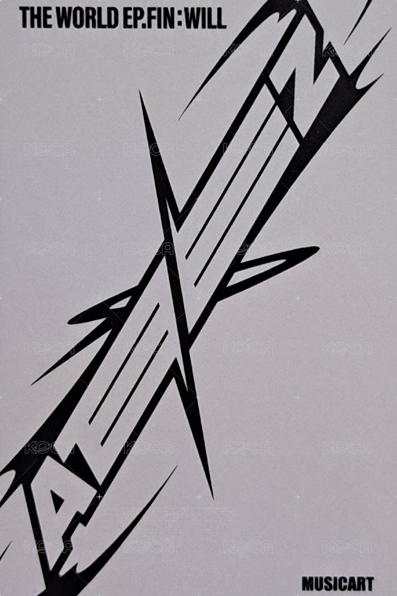 WILL ma 簽售卡  背面