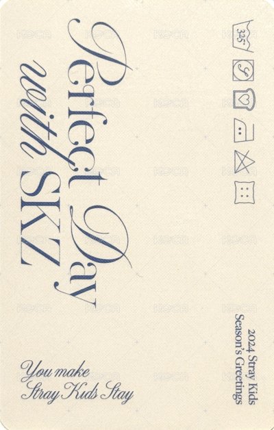 2024 年曆 年曆卡  背面