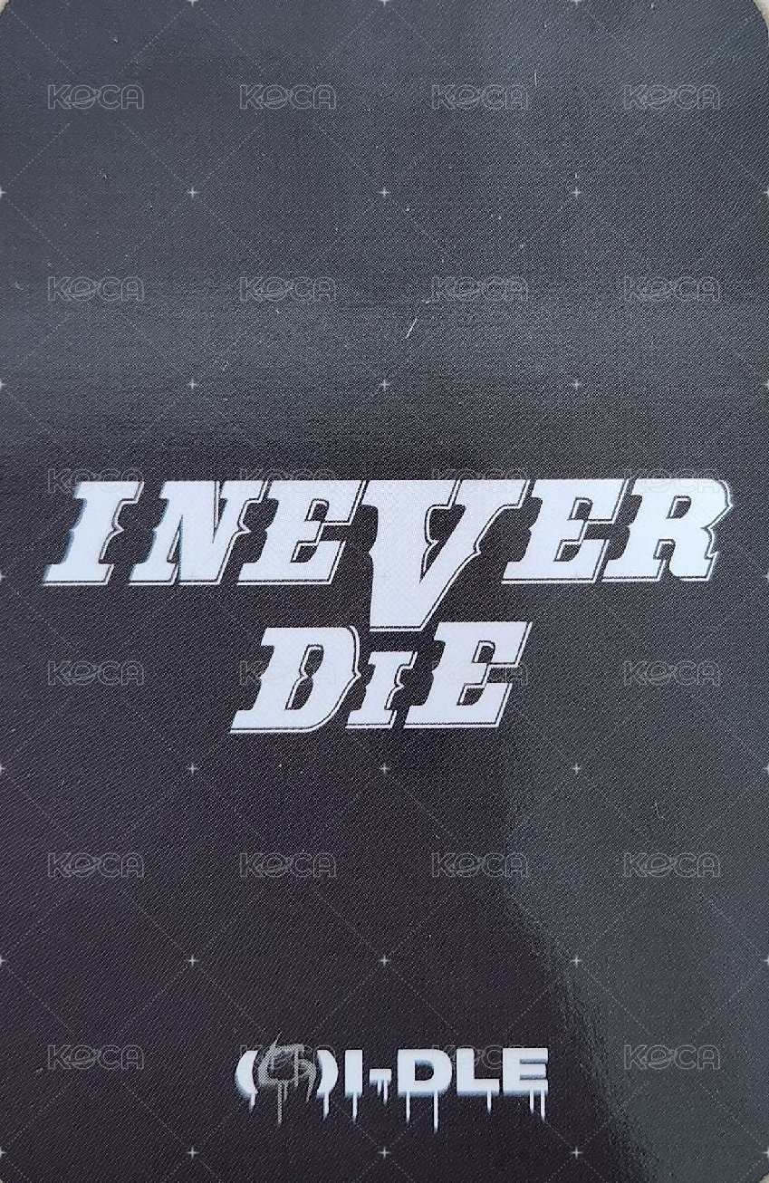 I NEVER DIE jm 1.0 簽售卡  背面