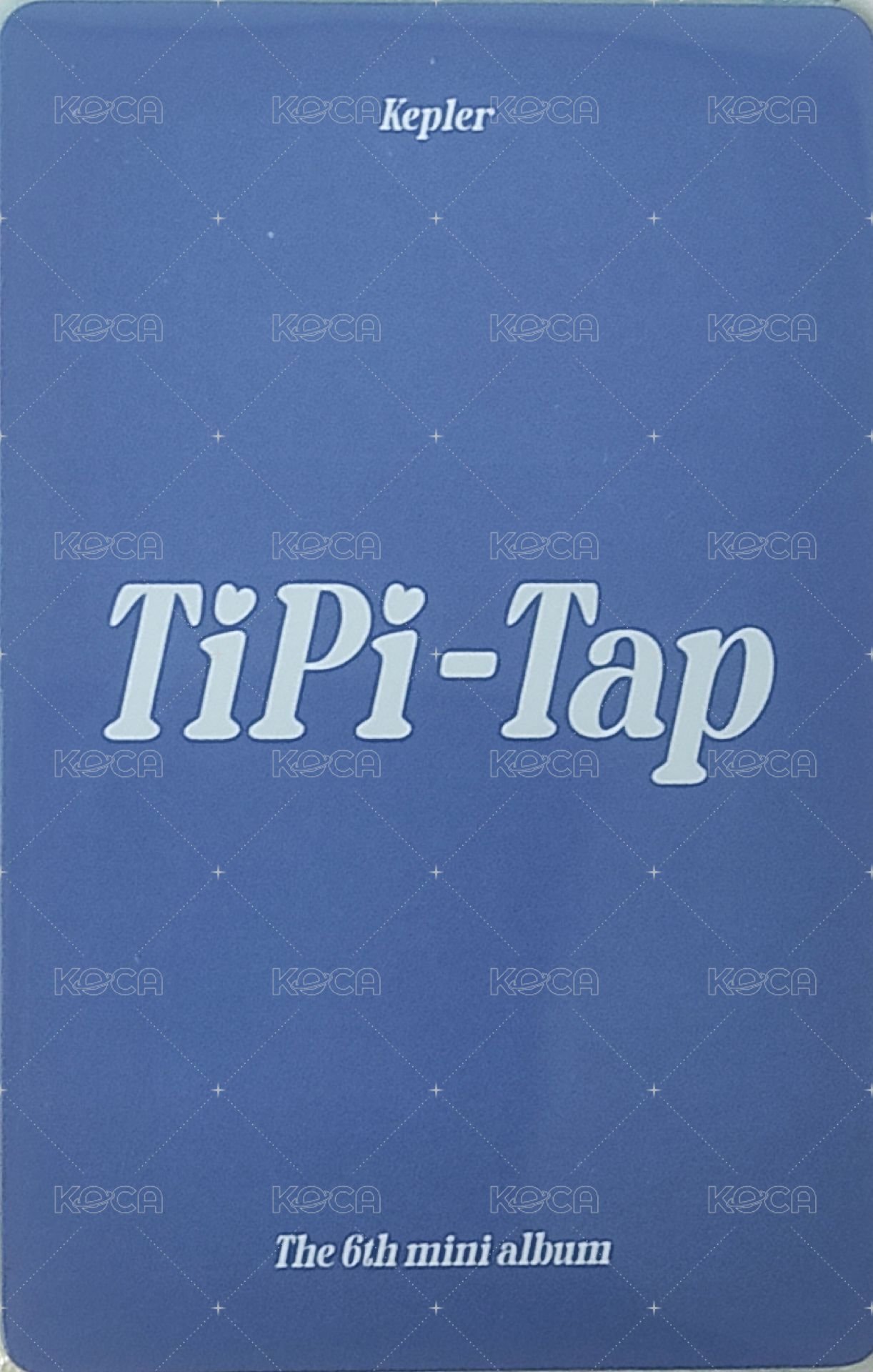 迷六 專輯卡 Kep1er 迷六藍版 恩變化卡 背面