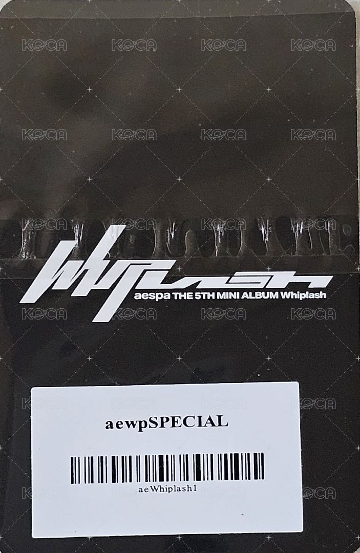 Whiplash sm 特典卡 預售柚 背面