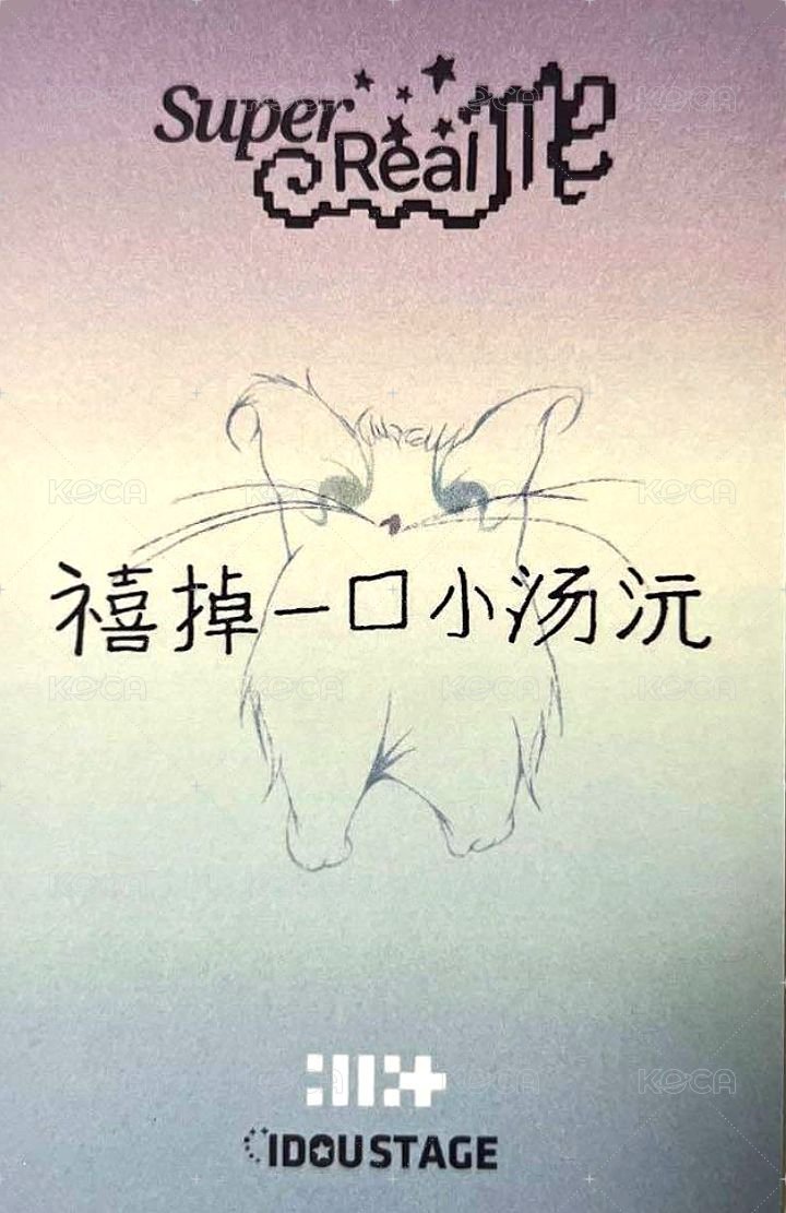 SUPER REAL ME 愛豆驛站 3.0 簽售卡  背面