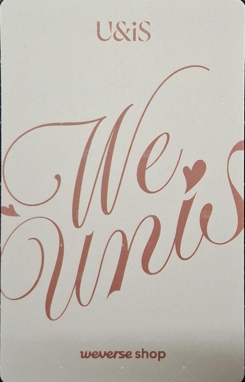 CURIOUS wvs 特典卡  背面