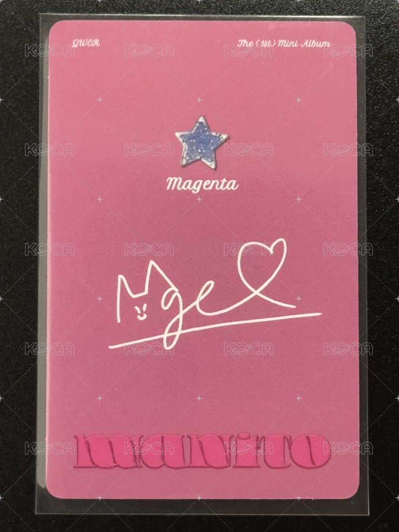 迷一 專輯卡 secret ver. A 背面